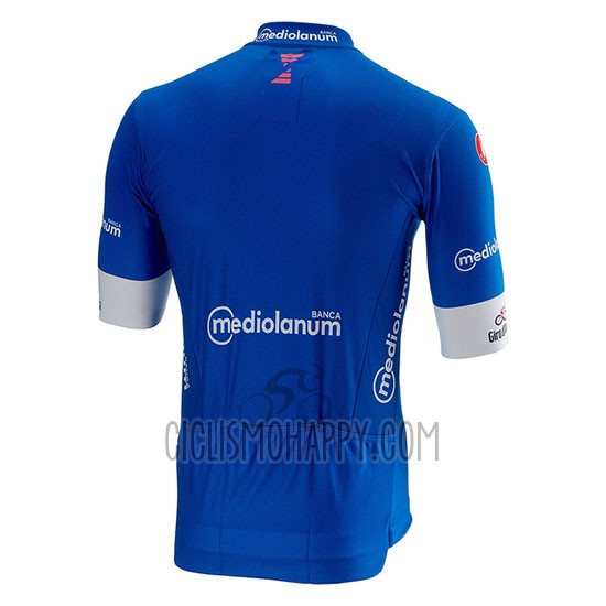 Giro D'italy Cycling Jersey Bib Short 2018 Men Short Sleeve Blue